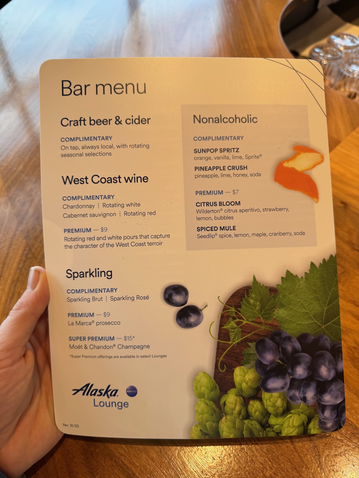 a hand holding a menu