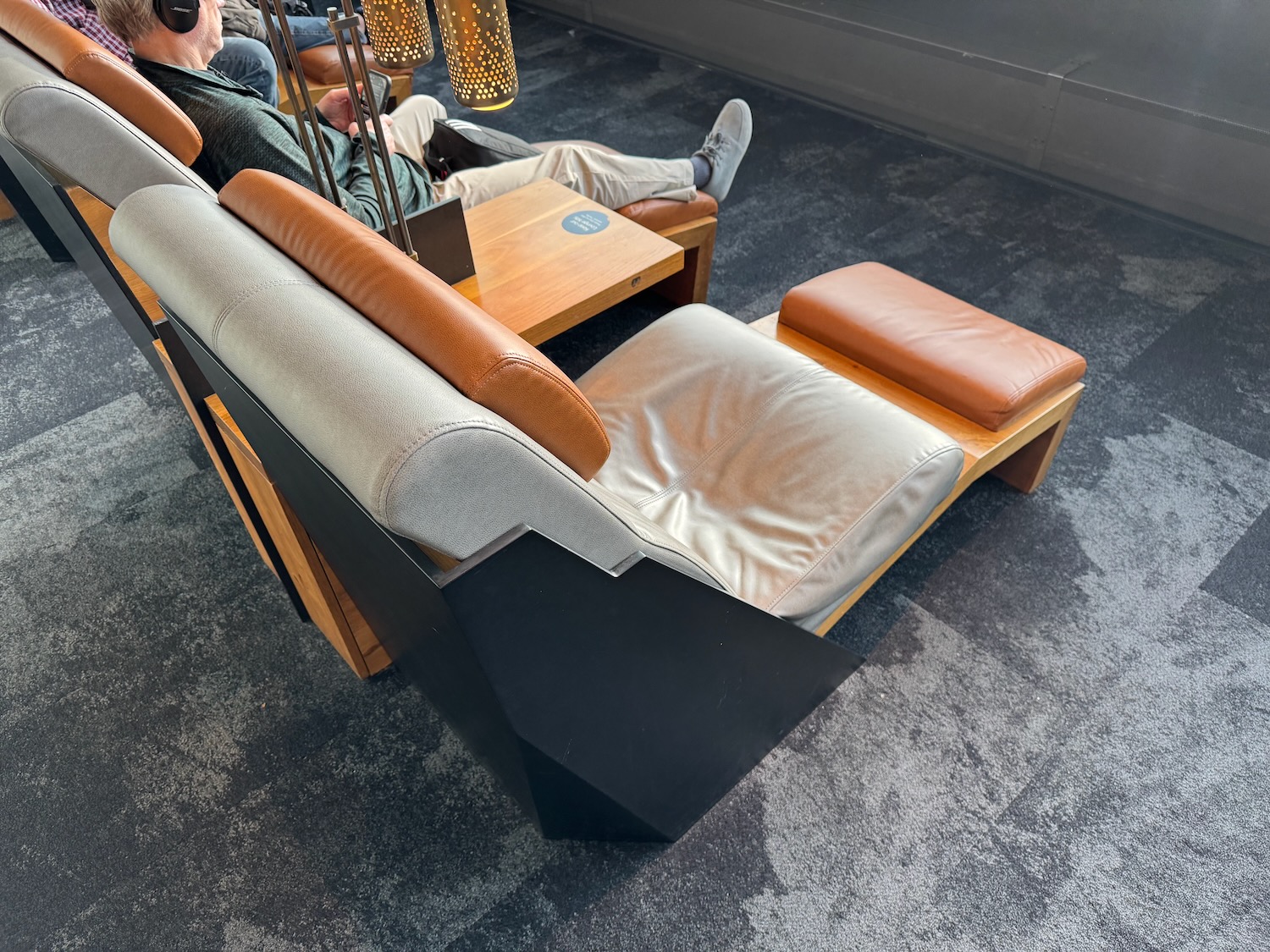 a person sitting on a couch