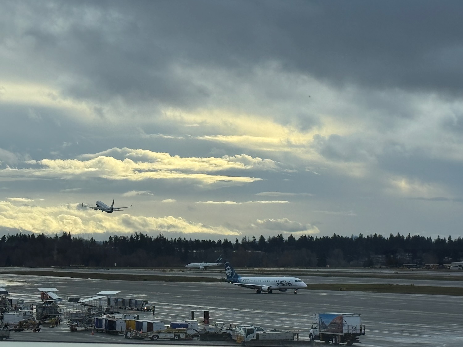 airplanes on a runway