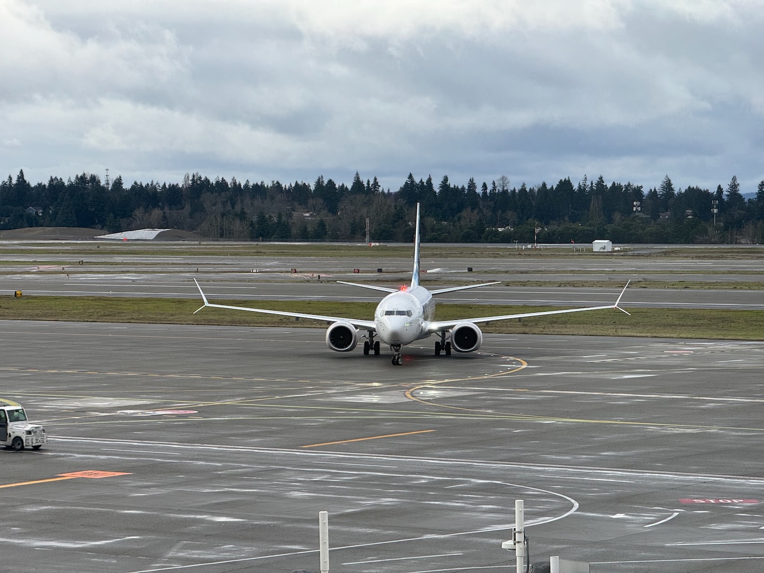 an airplane on the runway