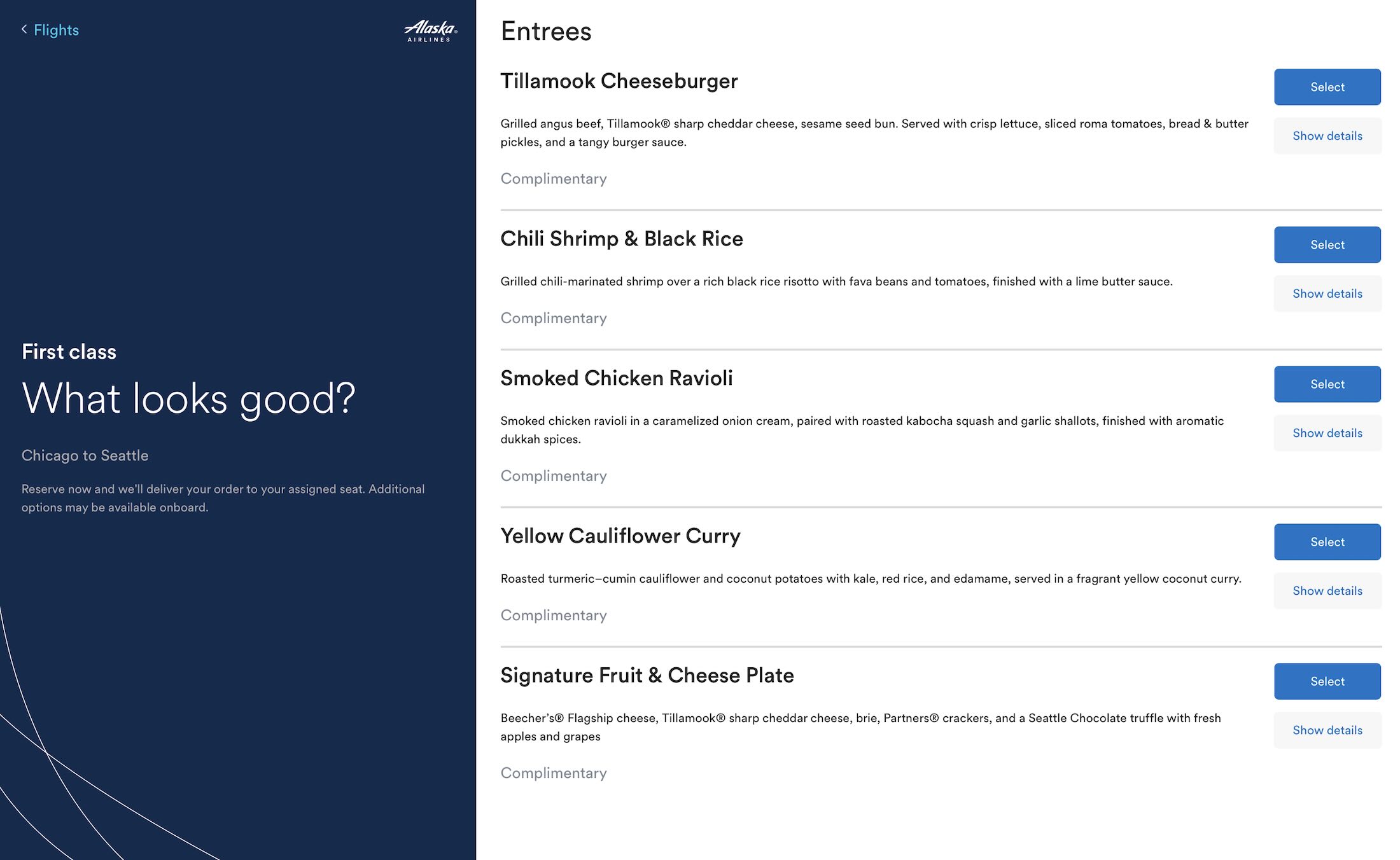 a screenshot of a menu