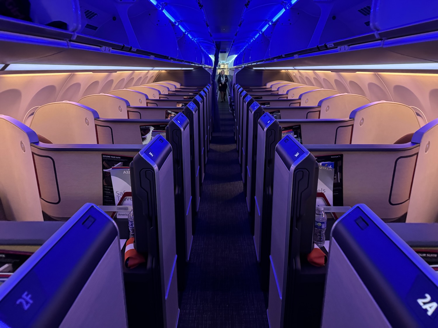 an airplane with rows of seats