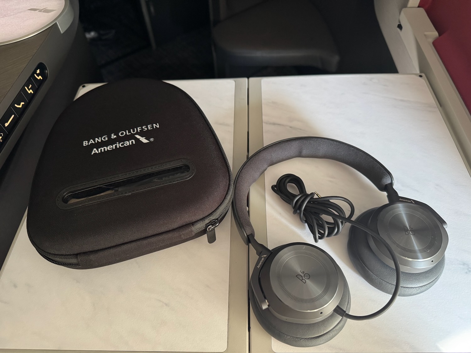 a pair of headphones on a table