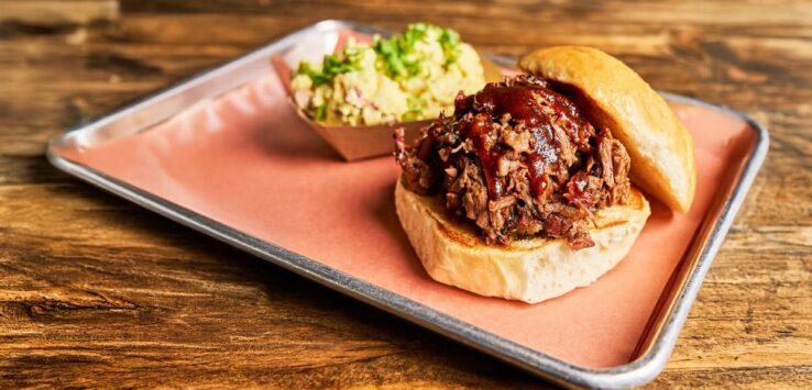 American Airlines Texas BBQ First Class