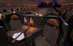 the inside of an airplane