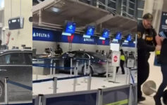 Detroit airport terminal crash