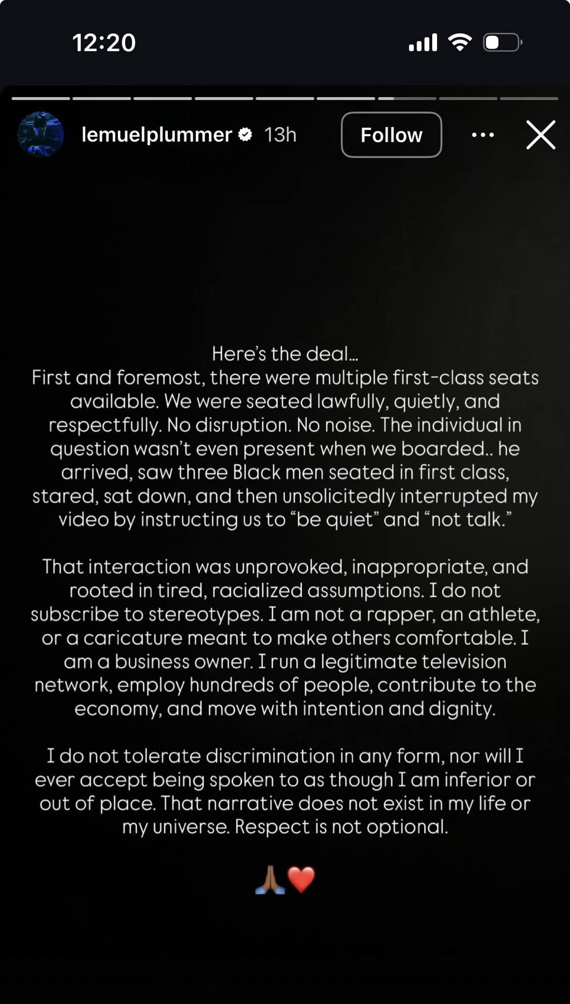 a black screen with white text