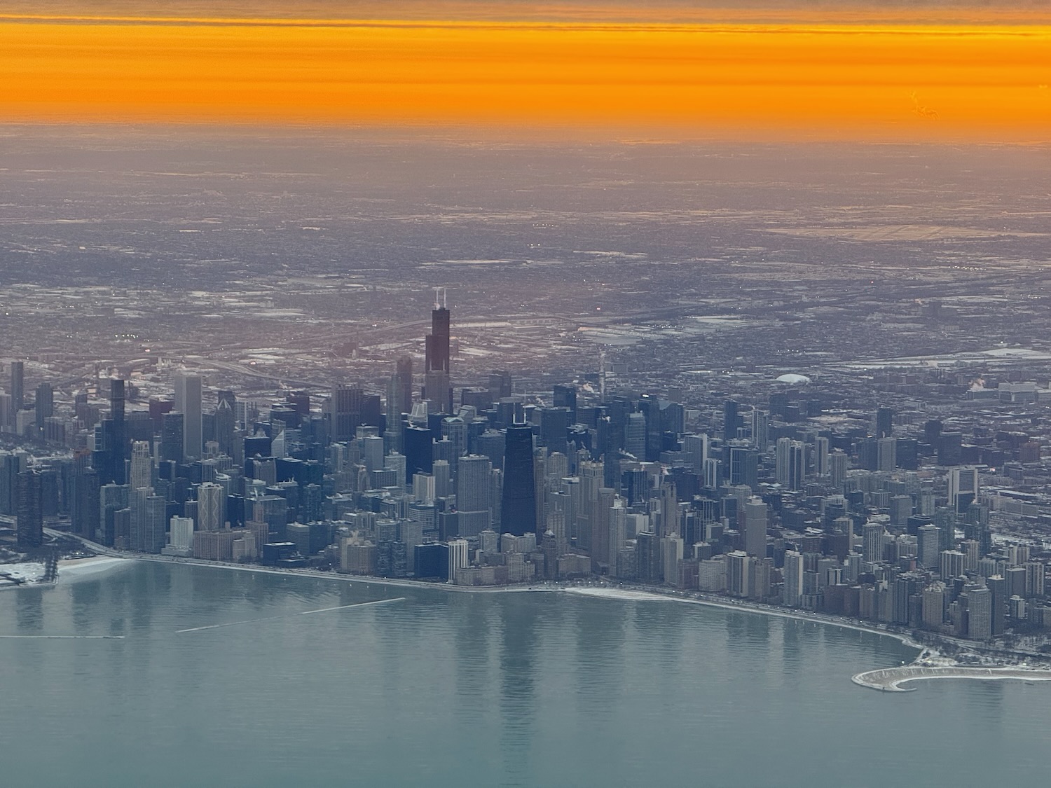 a city with a body of water and a body of water