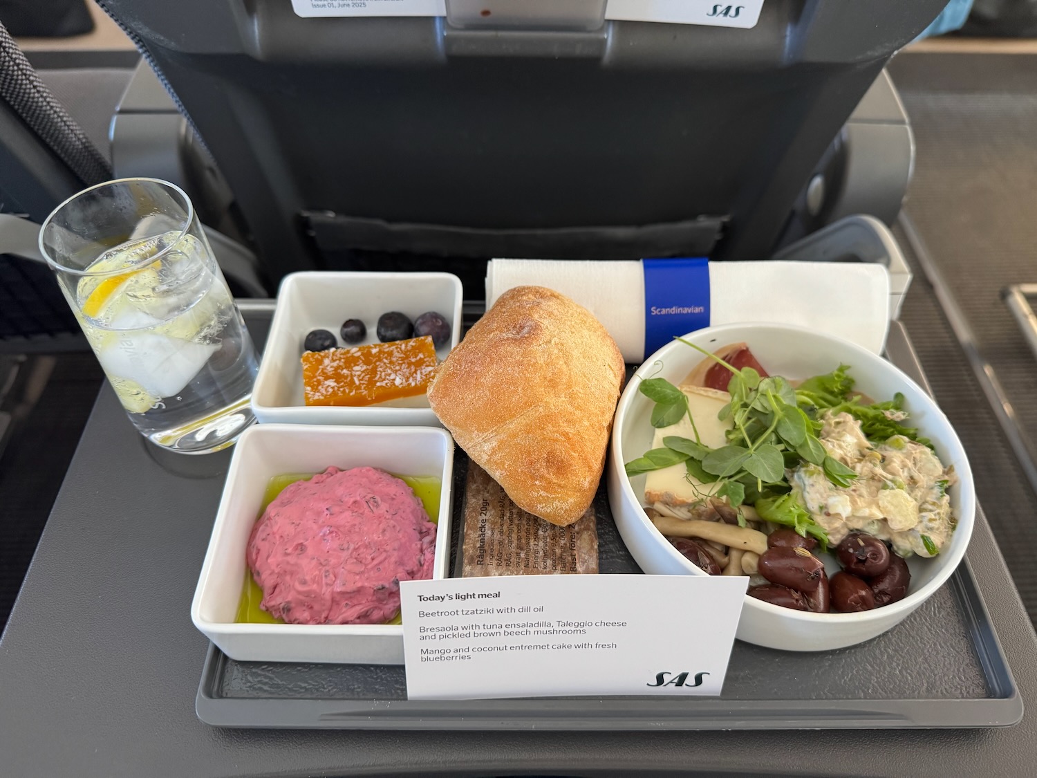 a tray of food on a tray