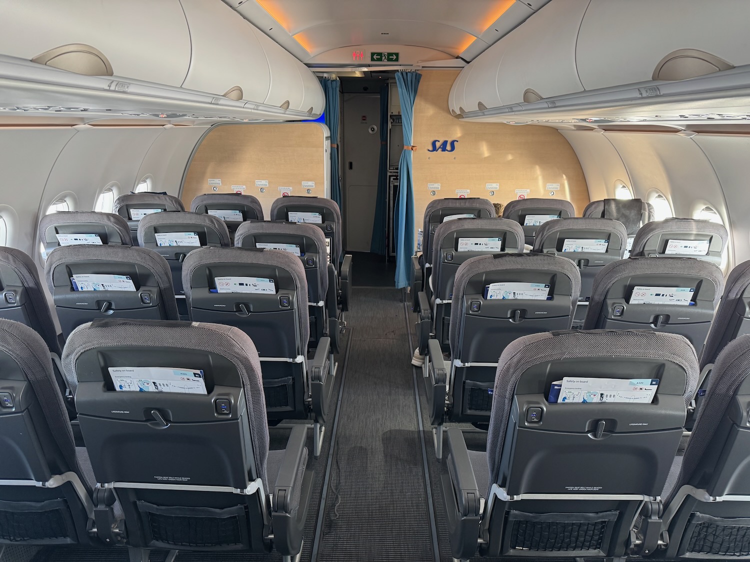 an airplane with many seats