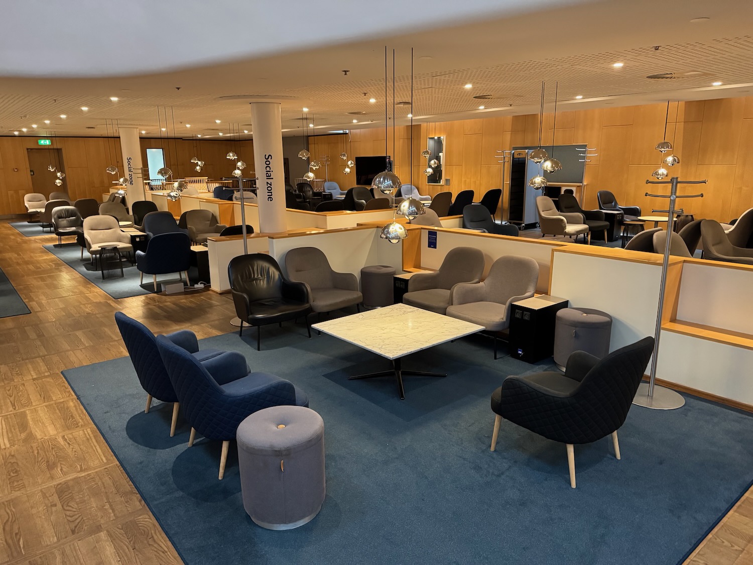 a room with chairs and tables