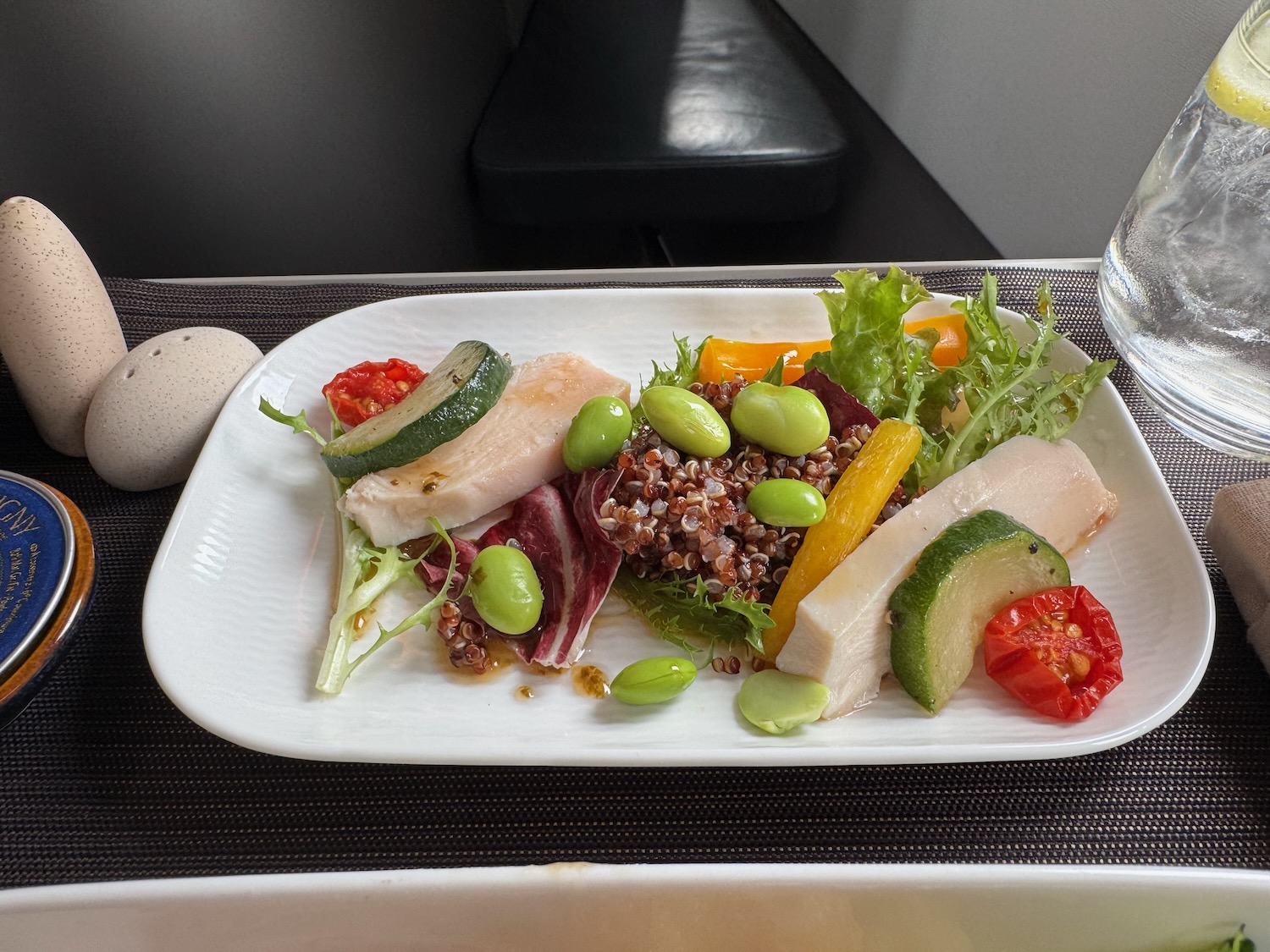 a plate of food on a table