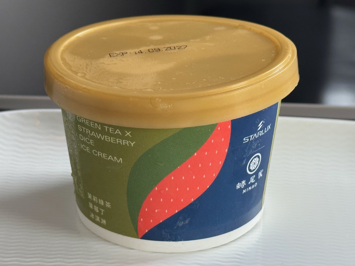 a container of ice cream