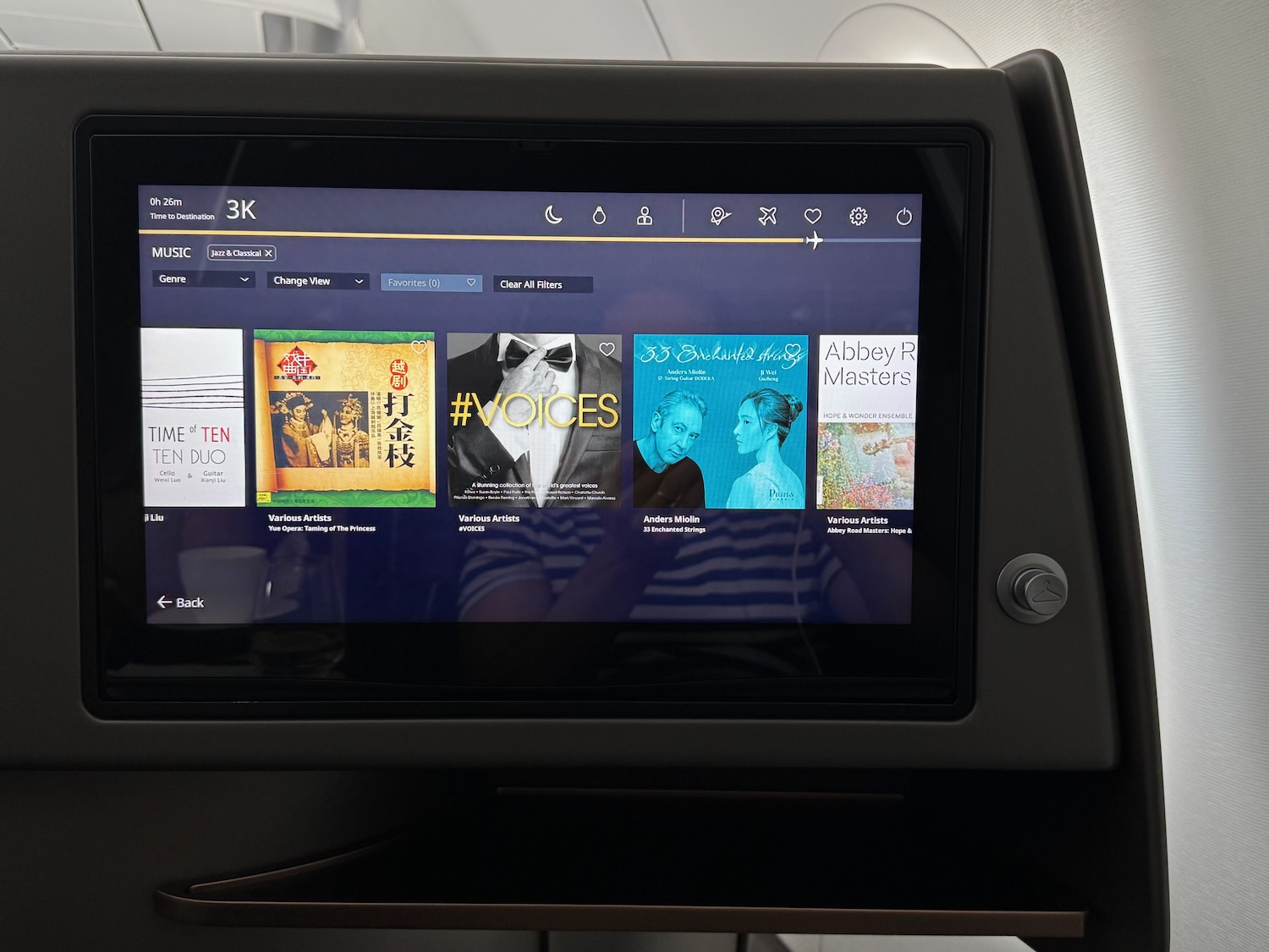 a screen on a vehicle