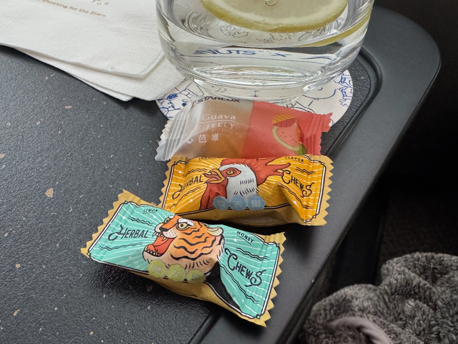 a group of candy on a table