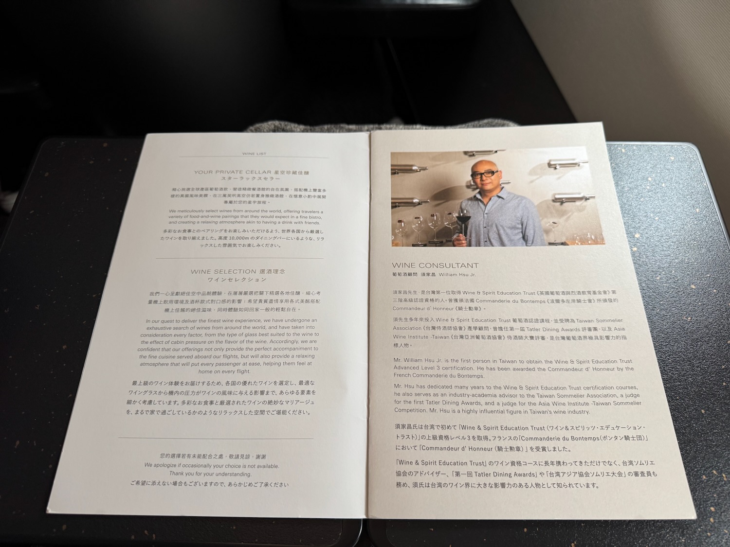 a book open with a picture of a man