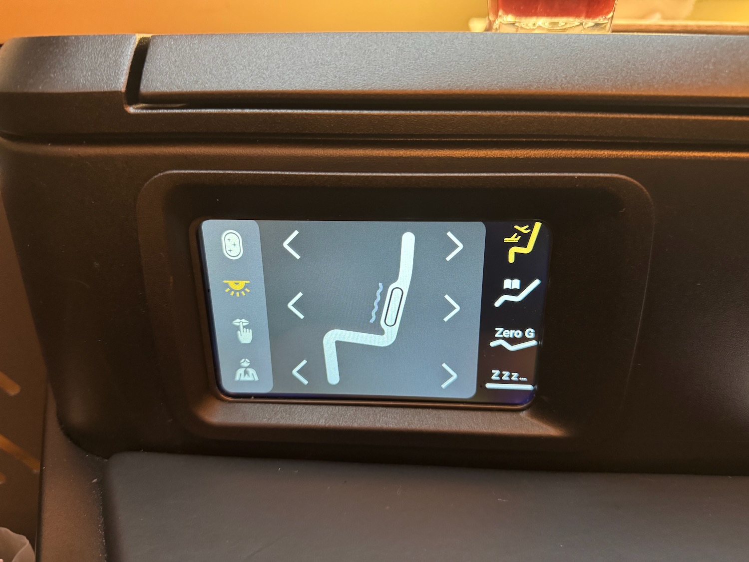 a screen on a vehicle