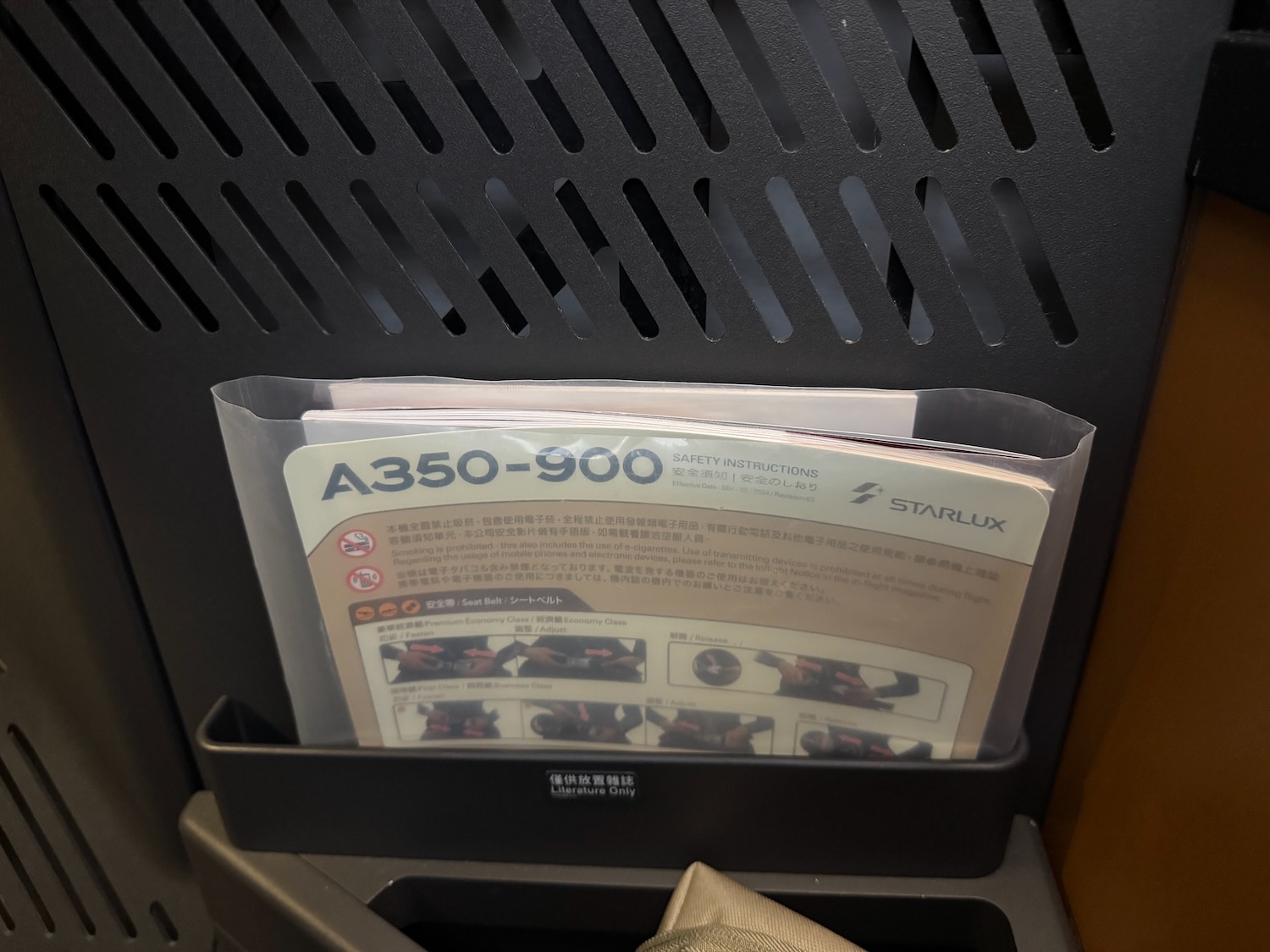 a magazine in a holder