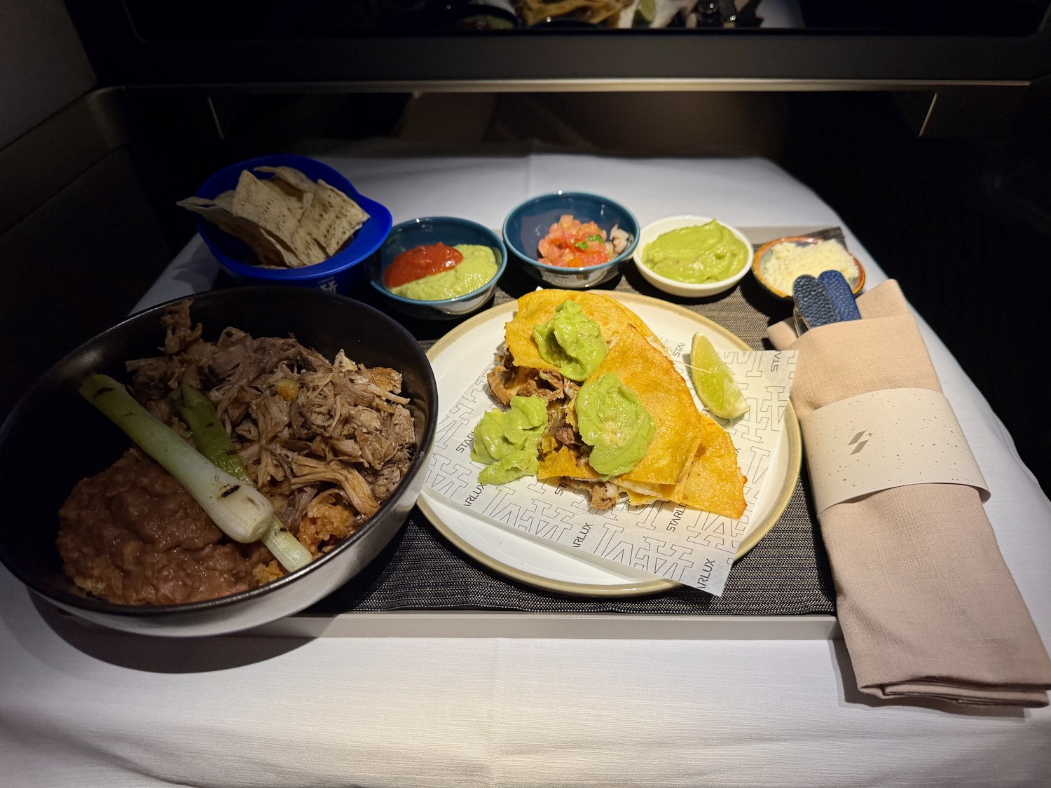 a plate of food on a table