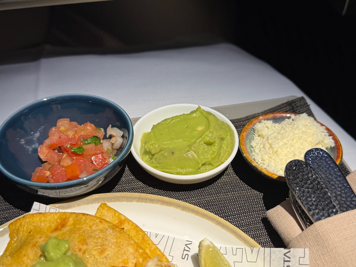 a plate of food on a table