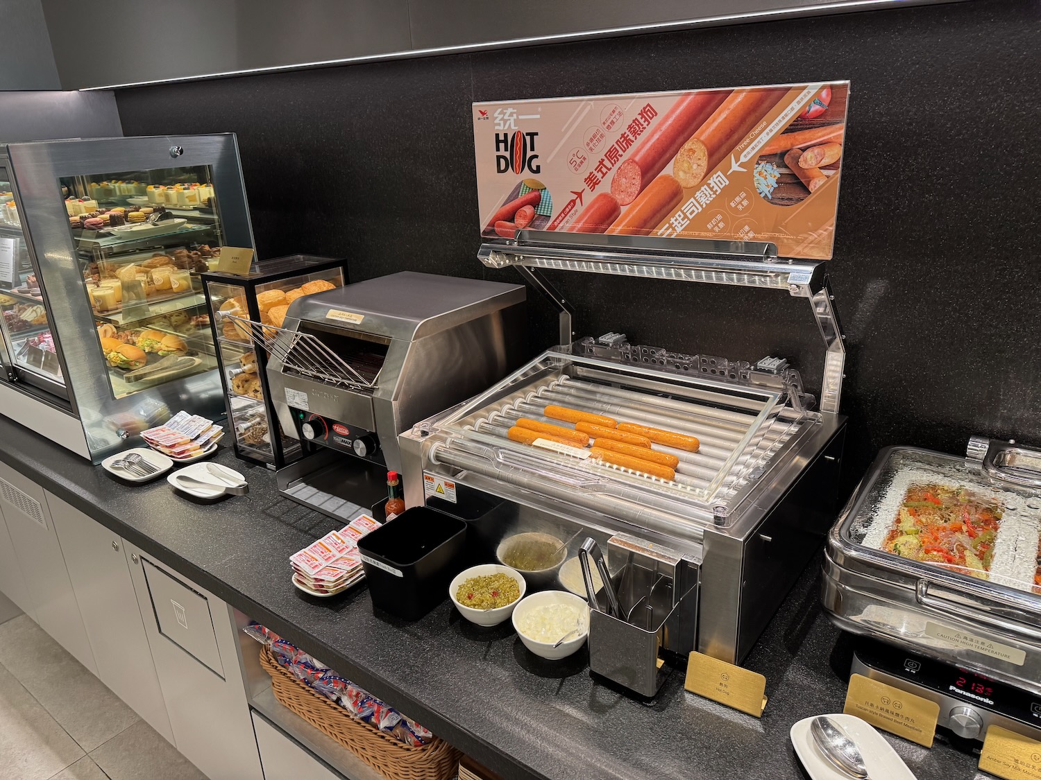 a food on the counter