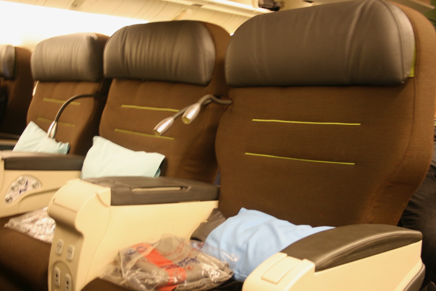 a close-up of a seat