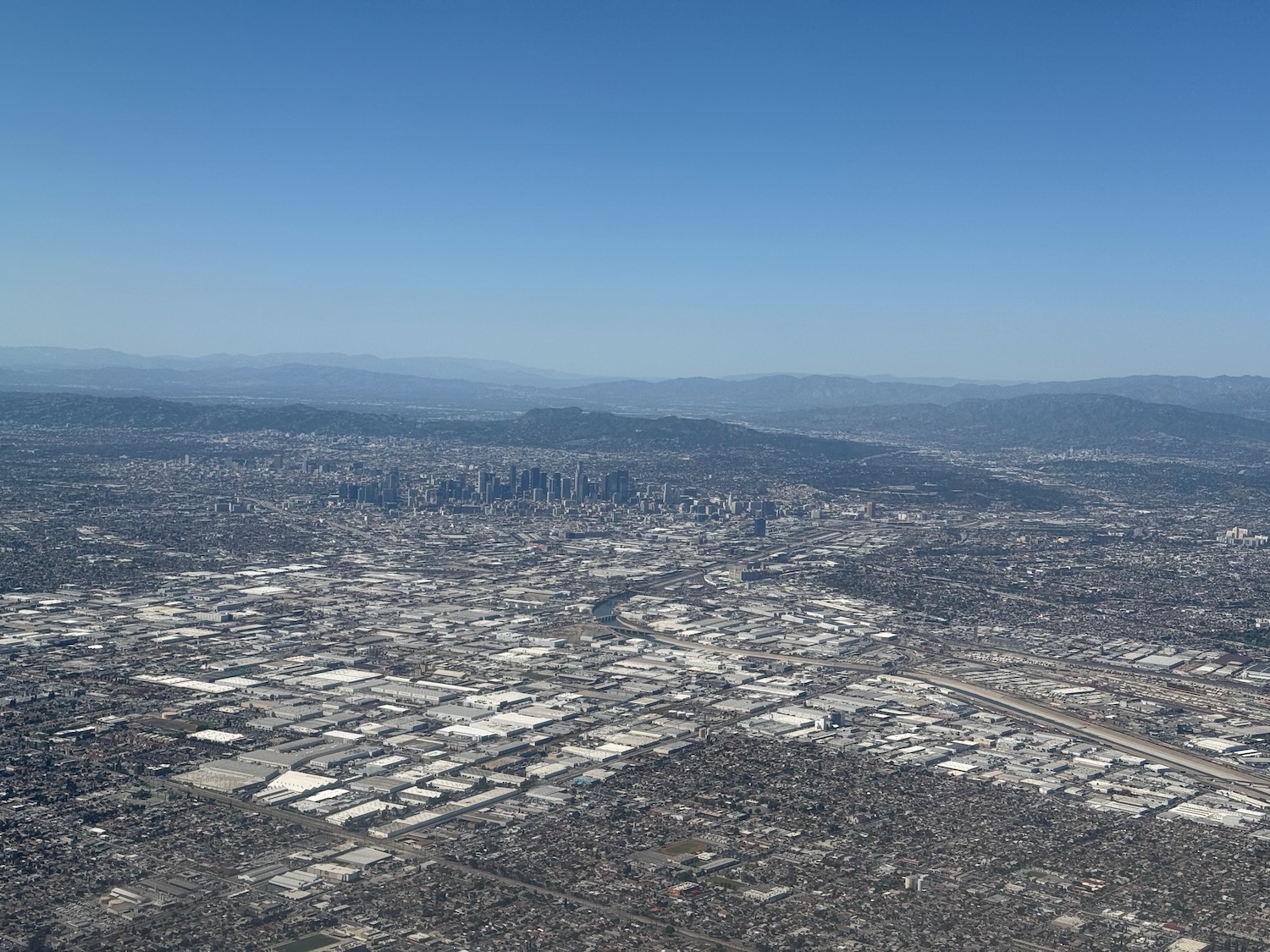 an aerial view of a city