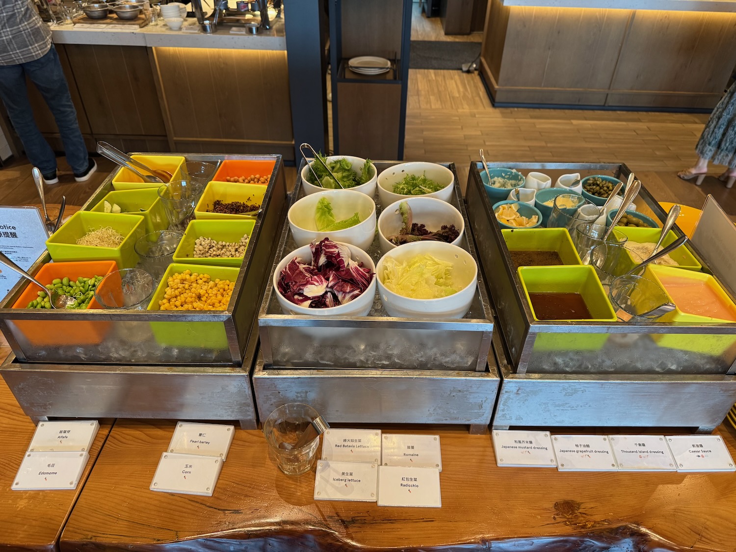 a group of bowls of food on a table