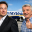 elon musk ryan air michael oleary starlink
