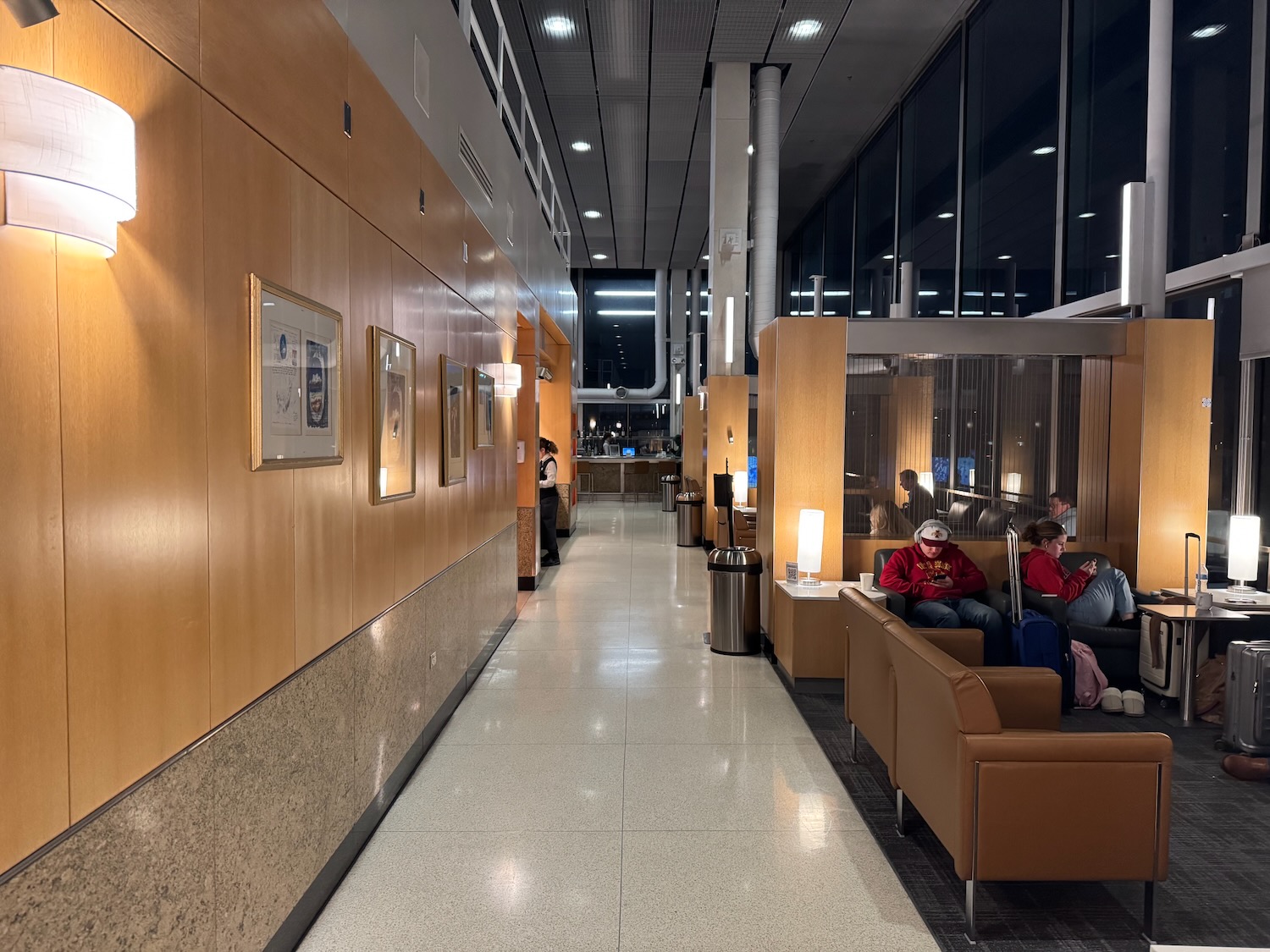 people sitting in a waiting area