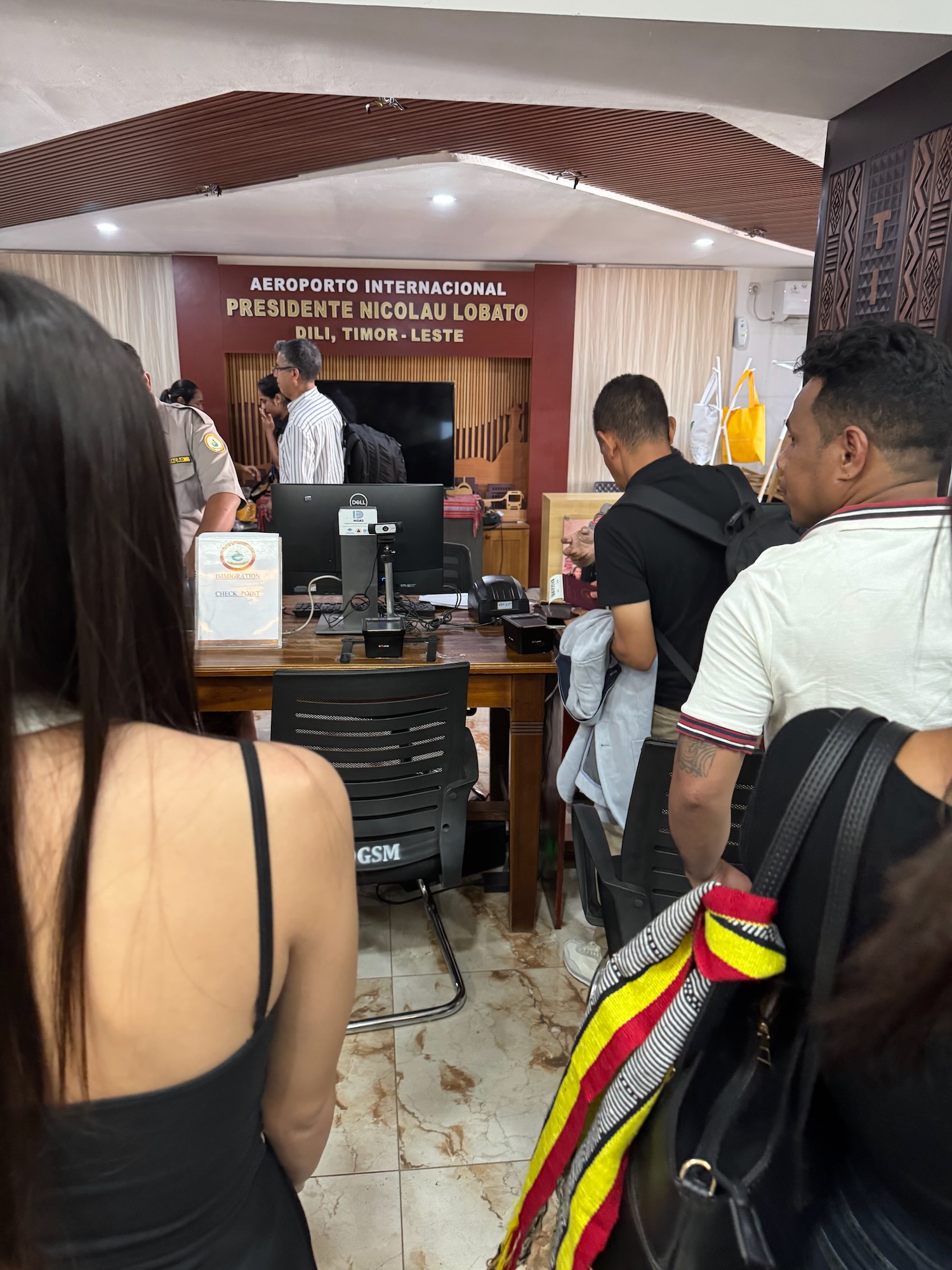 a group of people in a room