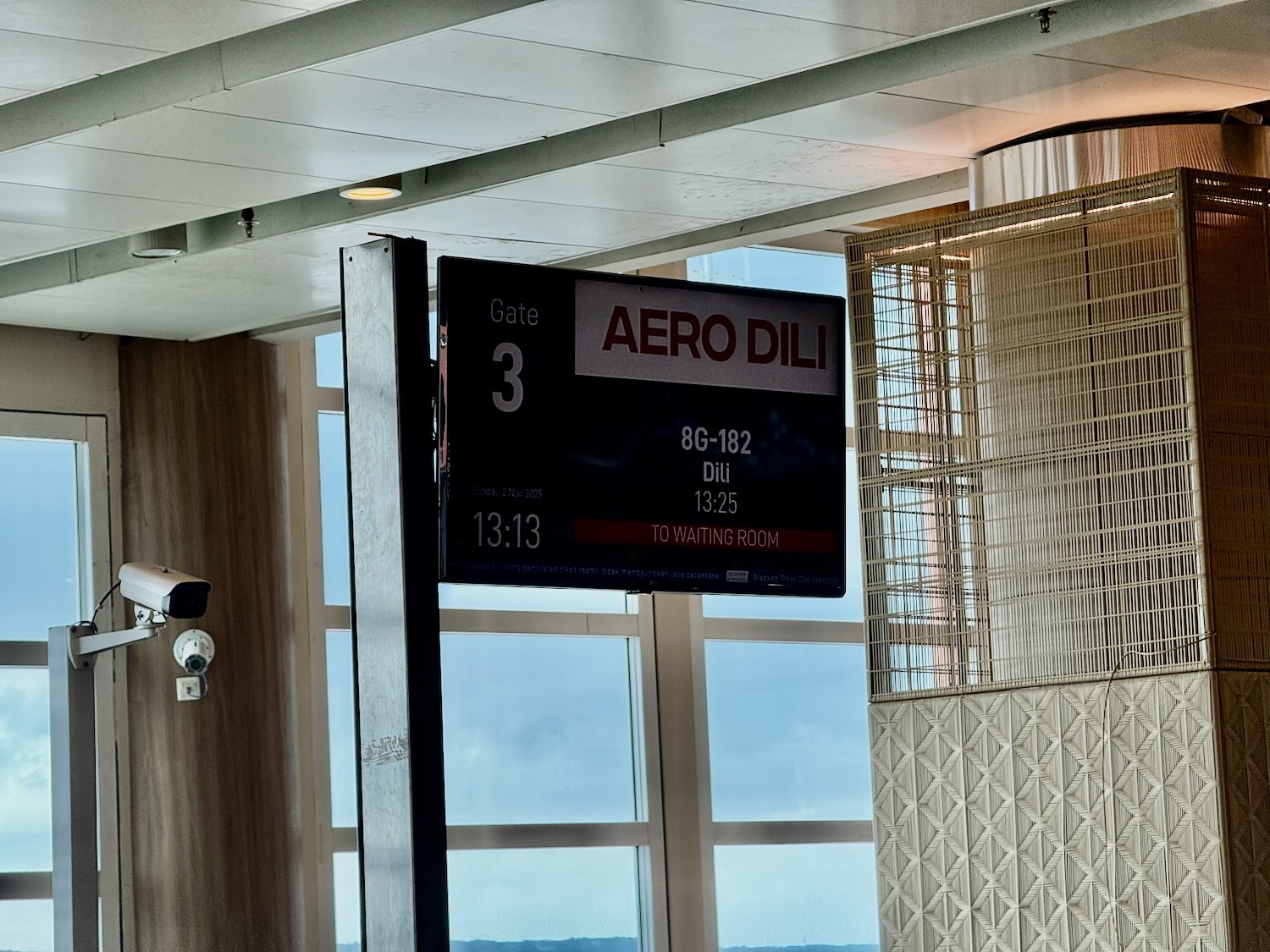 a camera on a screen