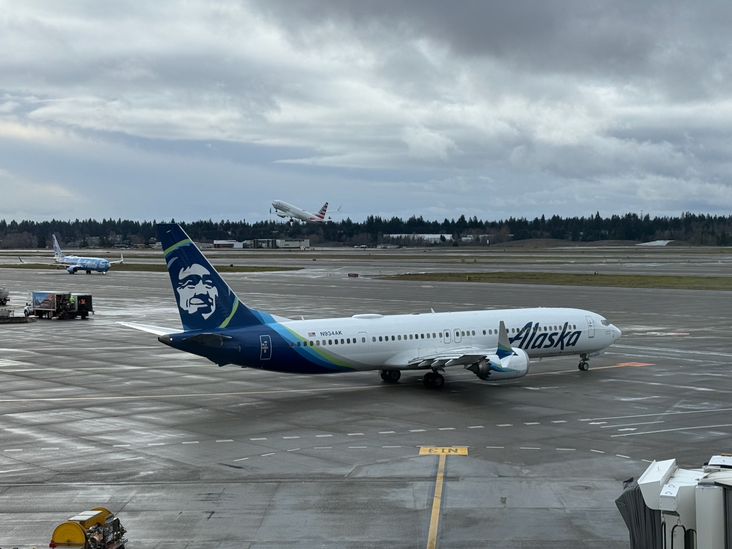 an airplane on the runway