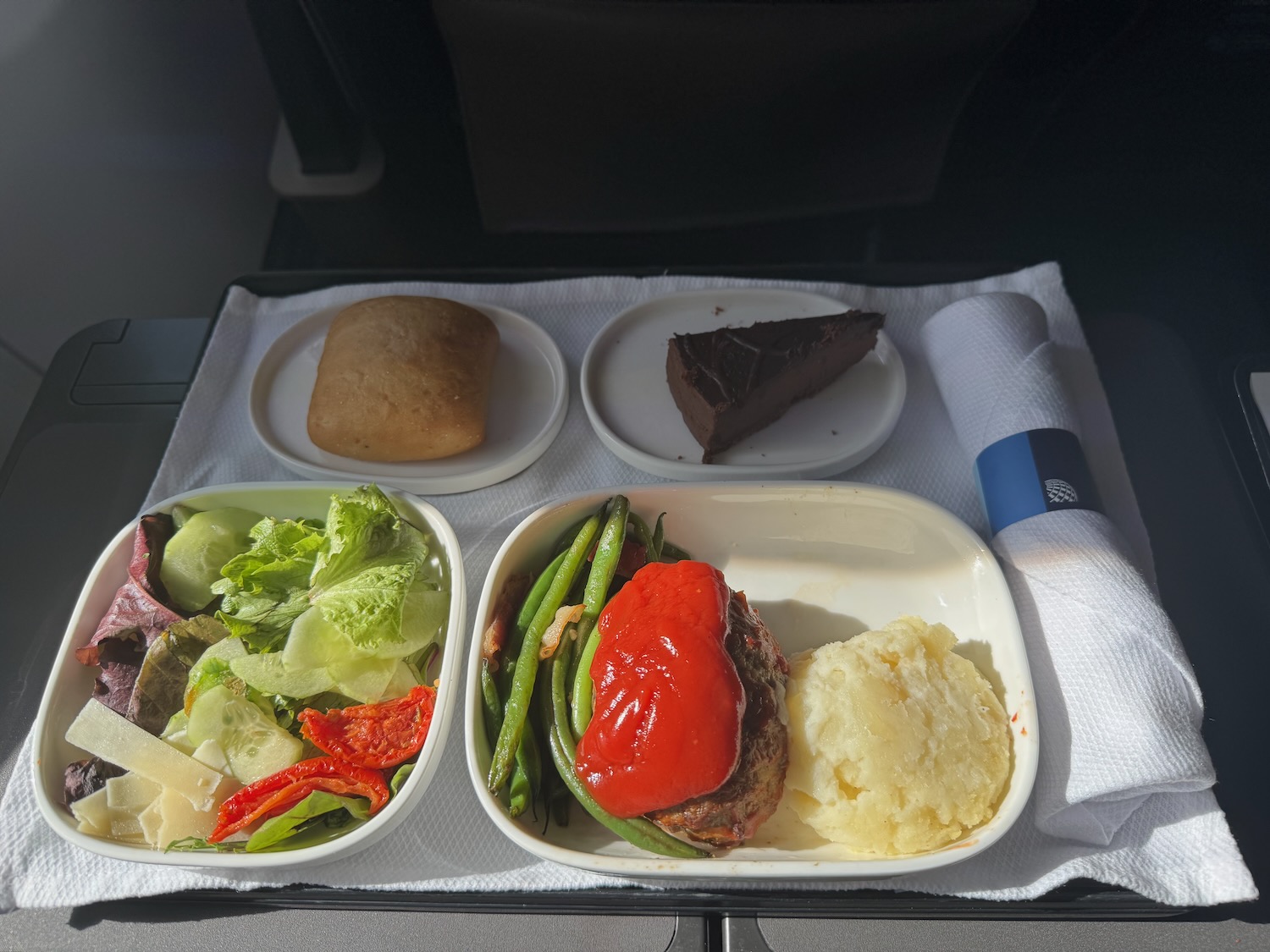 food on a tray on a tray