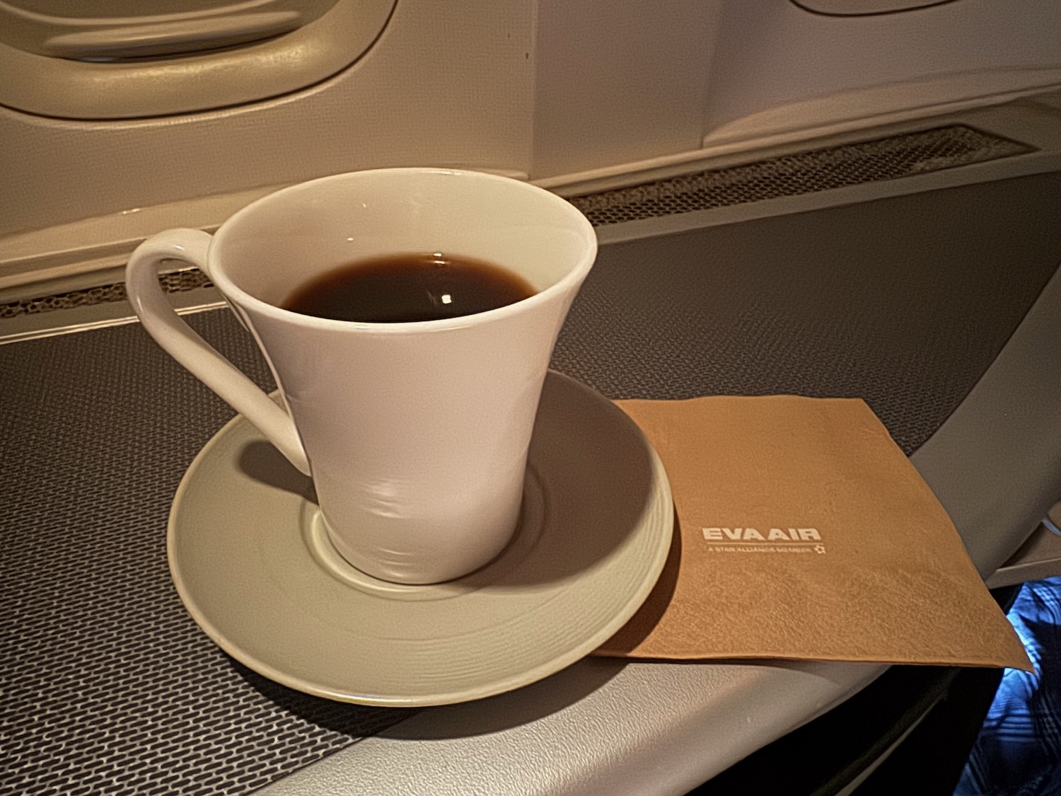 a cup of coffee on a saucer