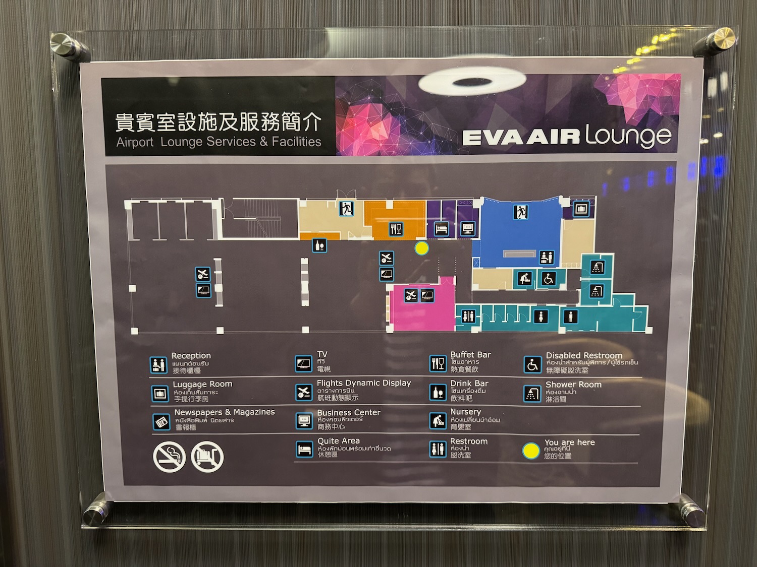 a sign with a map on it