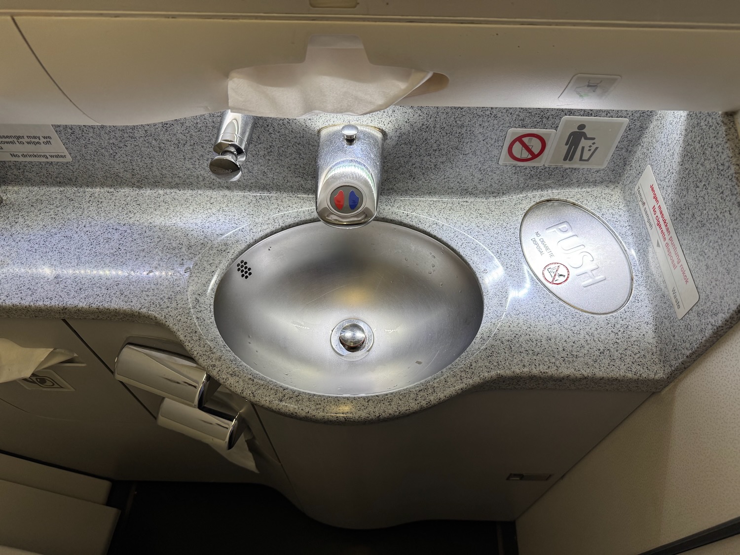 a sink in a bathroom