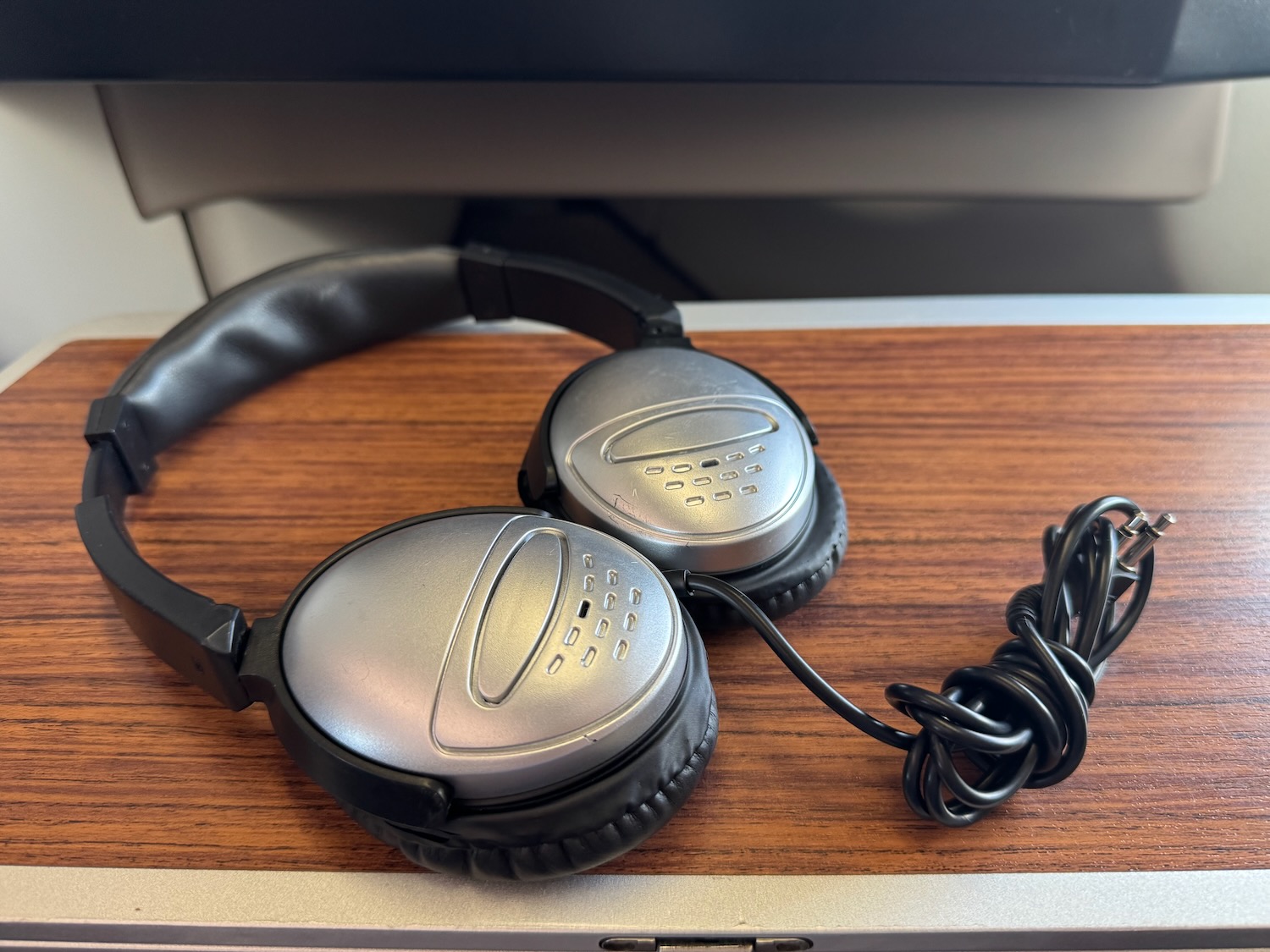 a pair of headphones on a table