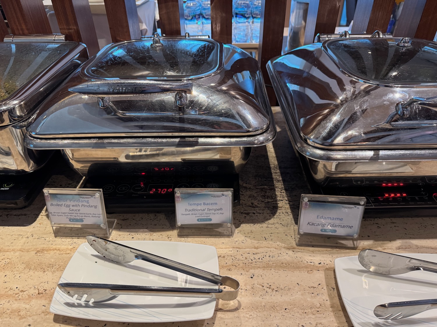 a group of food containers on a table