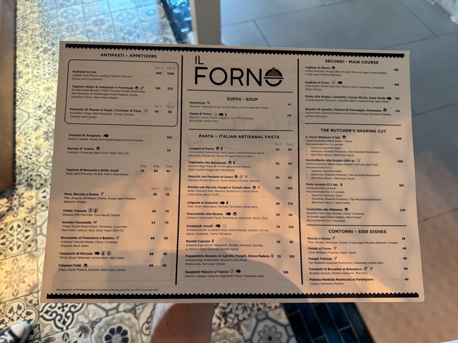 a paper with black text