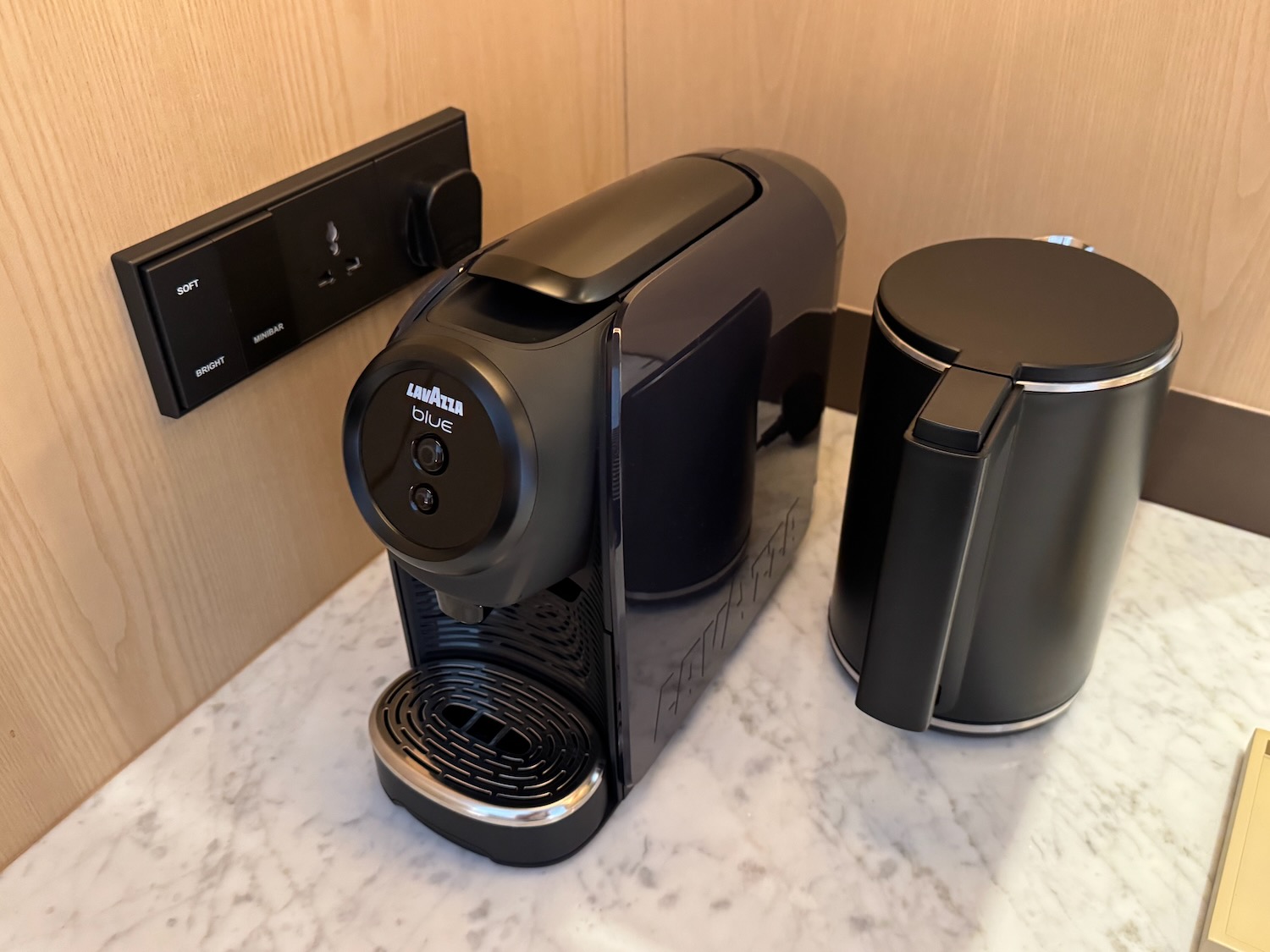a coffee machine on a counter