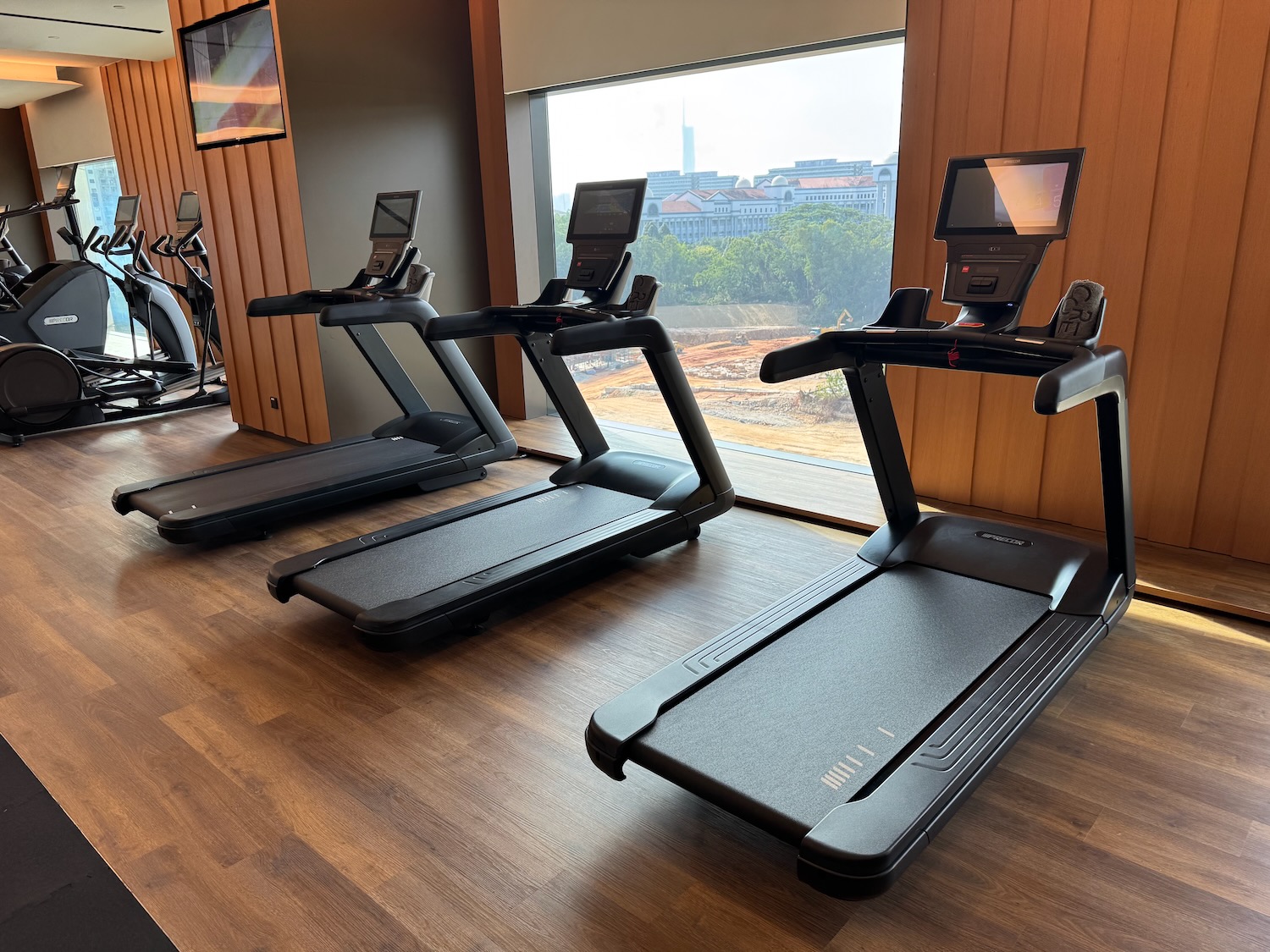 tread treadmills in a room