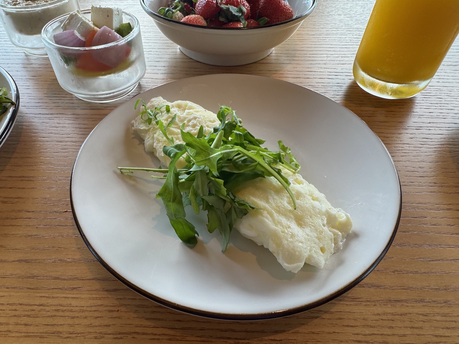 a plate of food on a table