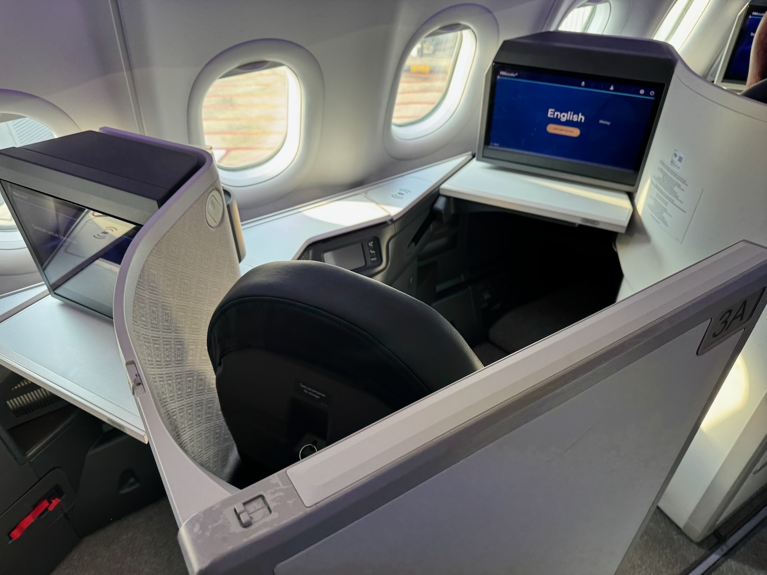 a seat with a computer on it