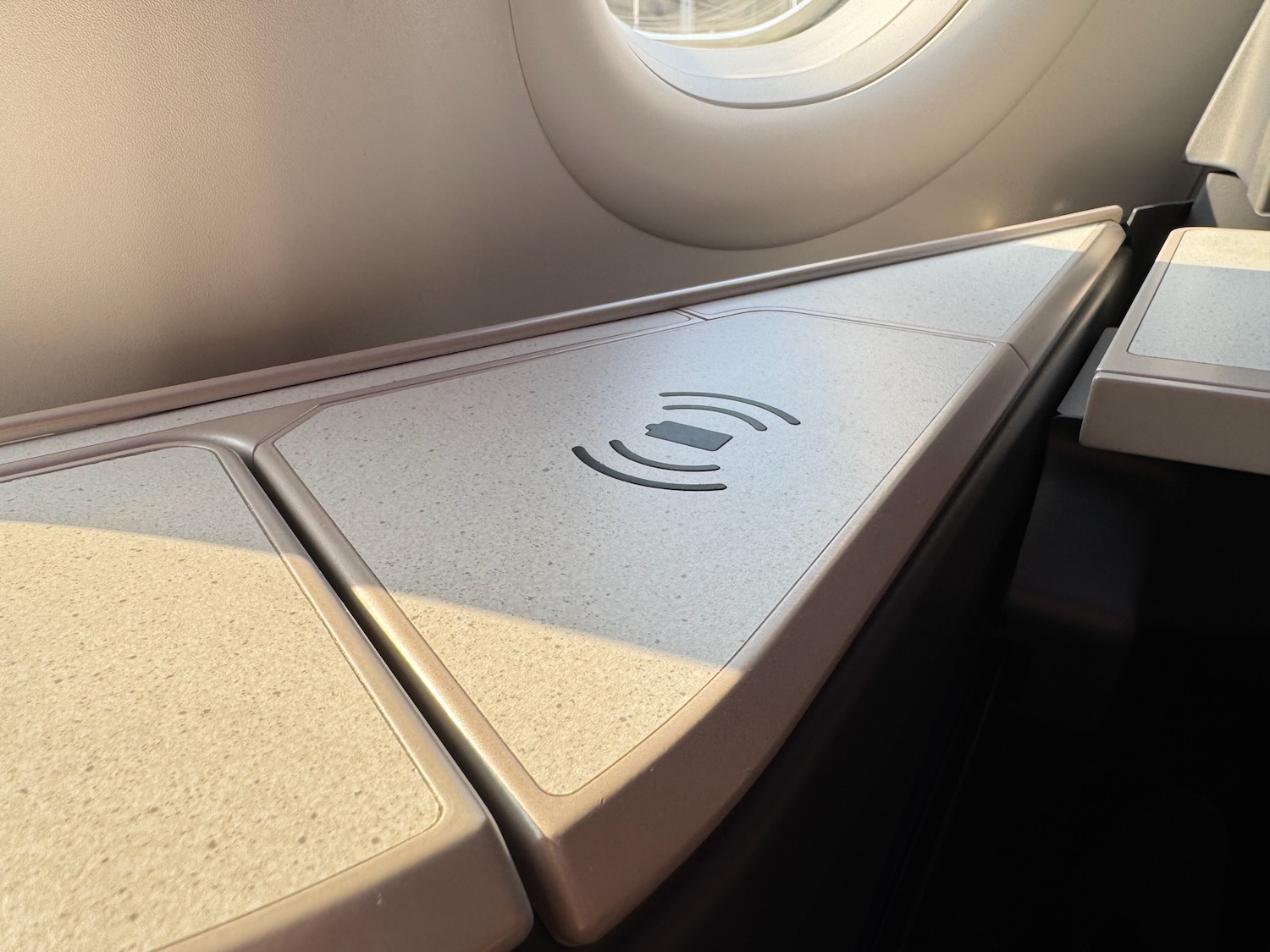 a seat with a wireless connection on it