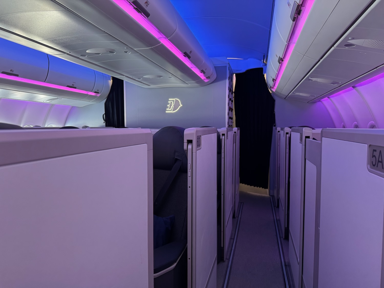 a row of seats in an airplane