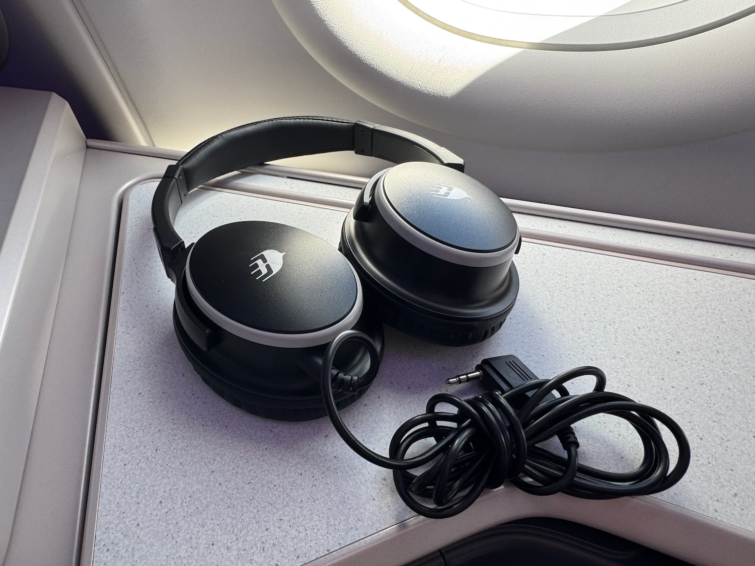 a pair of headphones on a table