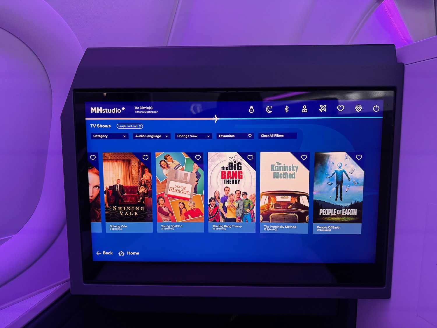 a screen with a blue screen