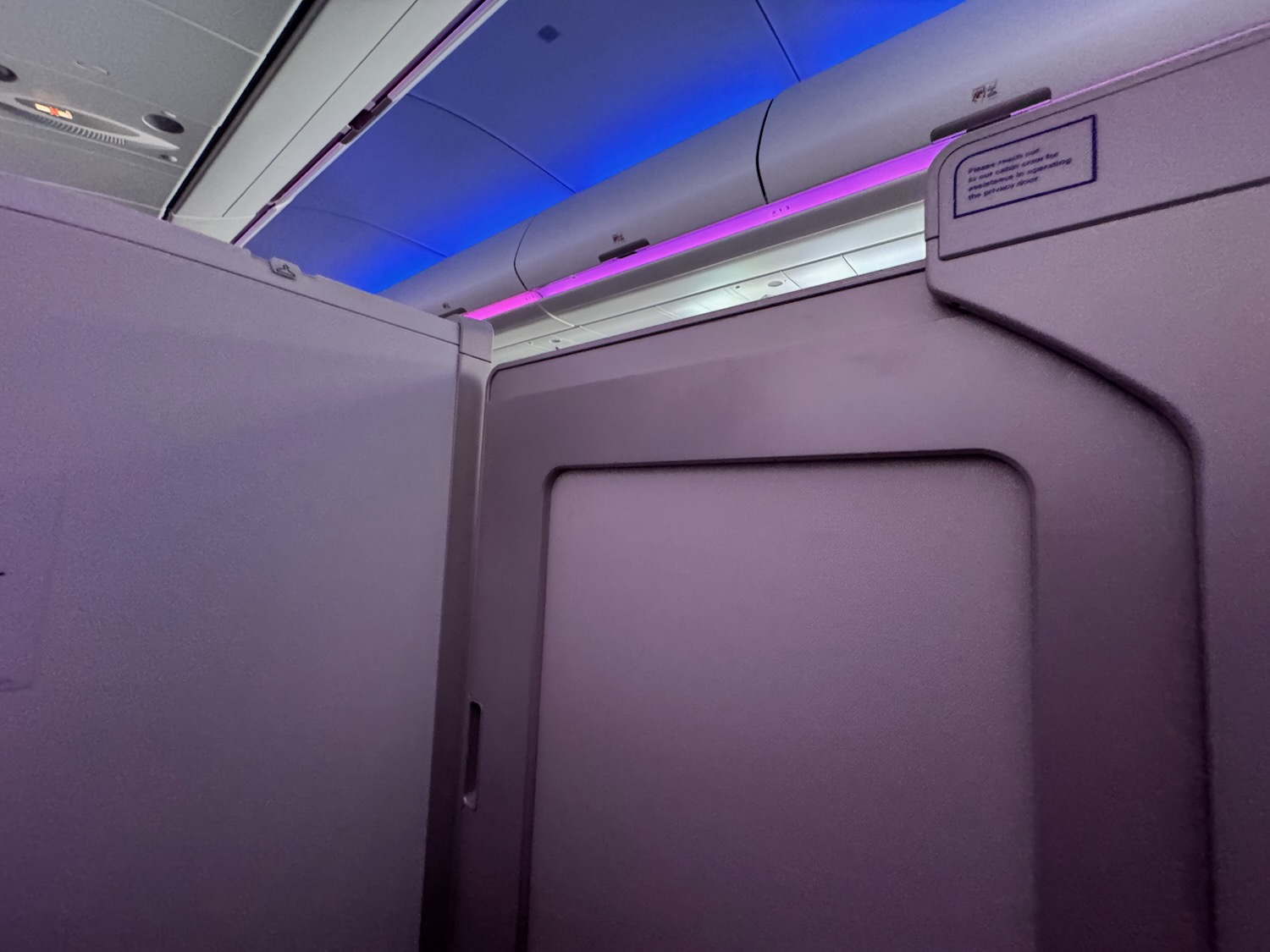 a door in an airplane