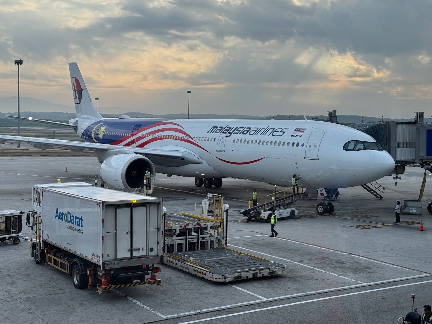 a large airplane on the tarmac
